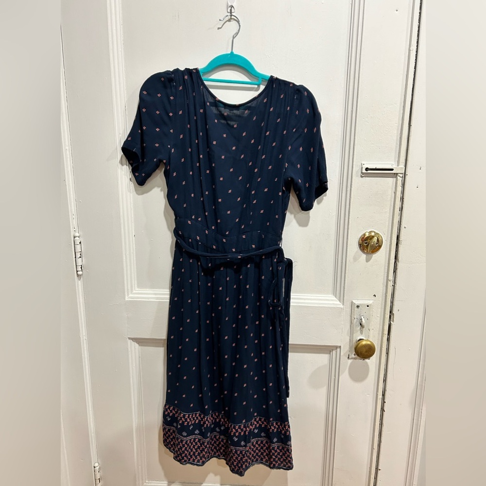 Fat Face Willa Foulard Ditsy Wrap Dress - Picture 3 of 6